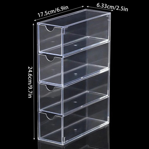 4 Layers Acrylic Glasses Storage Box