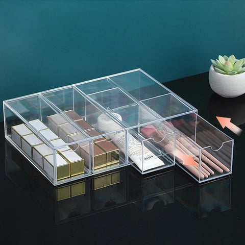 4 Layers Acrylic Glasses Storage Box
