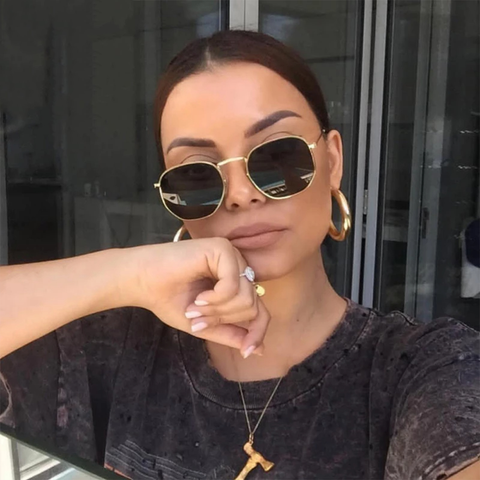 Unisex Metal Frame Sunglasses