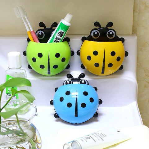 Ladybug Toothbrush Suction Holder
