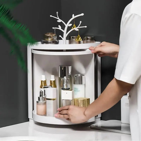 360°Rotating Triangle Corner Shelf